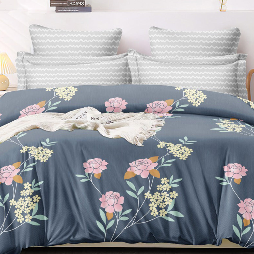 Super Soft Lotus Design Ac Comforter Set 4 pc Set king Size