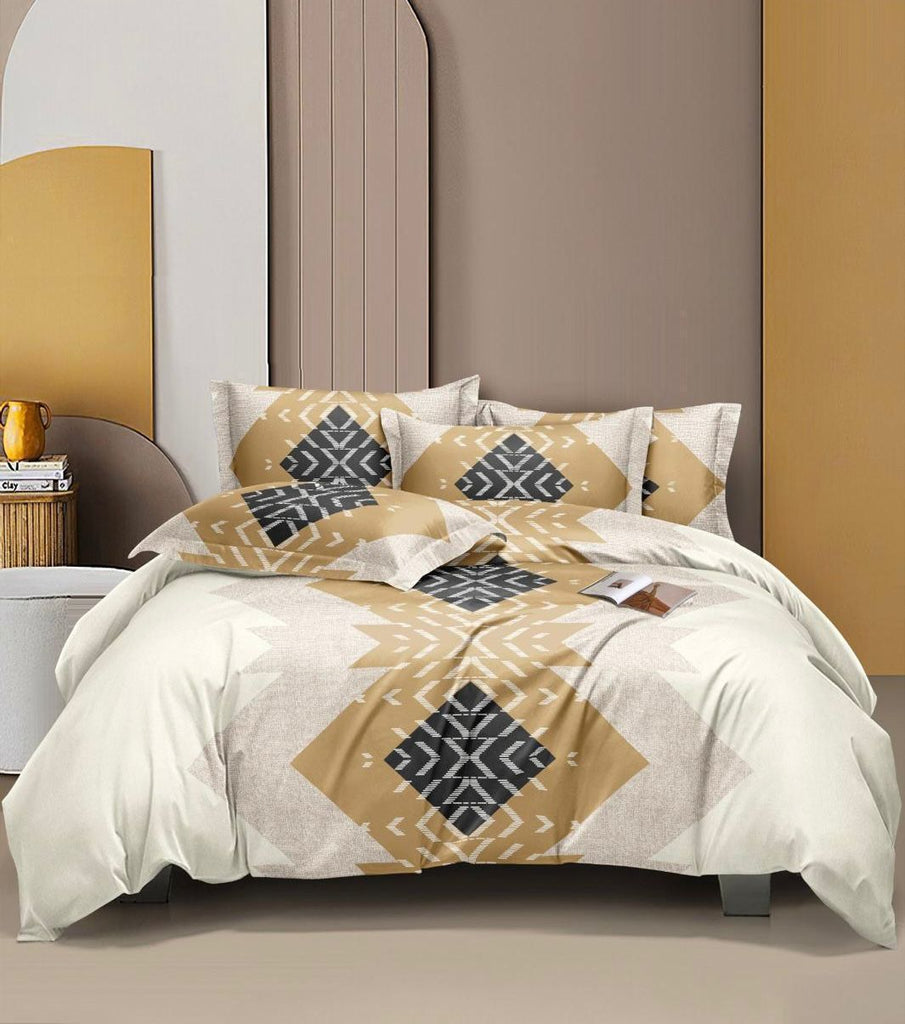 Soft Ac Comforter Set Diamond Design  ( 4 pc Set,King size)